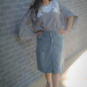 Light Denim Skirt